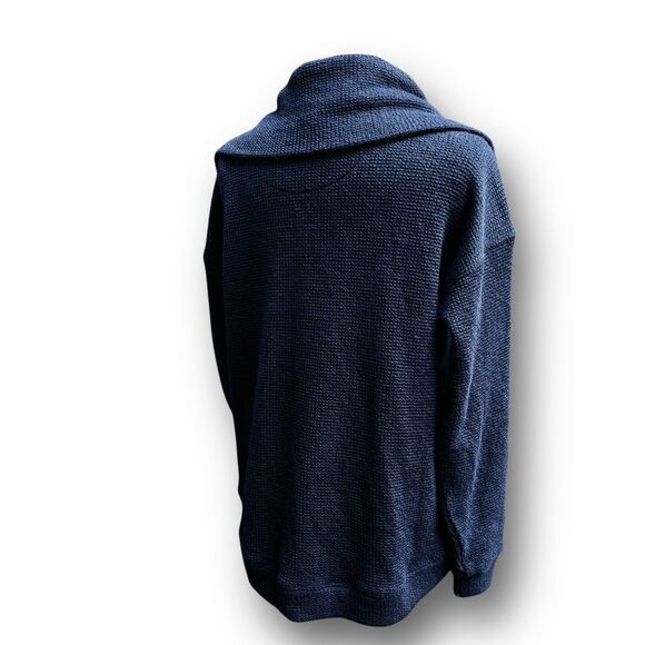 Sweaty Betty Peaceful Ribbed Half Zip Navy Blue Sweatshirt Women's size Small - Picture 9 of 15